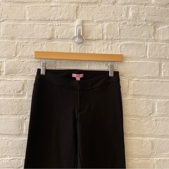 Lilly Pulitzer || Ponte Knit Work Travel Dress Pants Black 0 - Picture 2 of 7